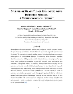Multitask Brain Tumor Inpainting with Diffusion Models: A Methodological
  Report