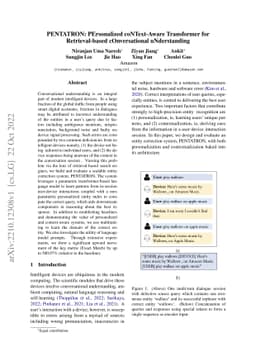 PENTATRON: PErsonalized coNText-Aware Transformer for Retrieval-based
  cOnversational uNderstanding