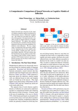 A Comprehensive Comparison of Neural Networks as Cognitive Models of
  Inflection
