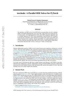 torchode: A Parallel ODE Solver for PyTorch