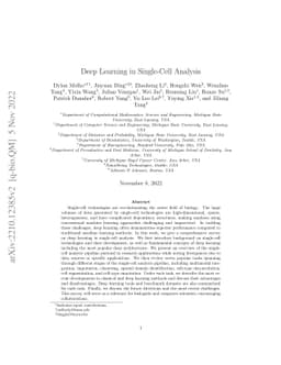 Deep Learning in Single-Cell Analysis