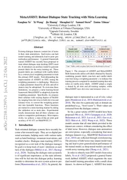MetaASSIST: Robust Dialogue State Tracking with Meta Learning