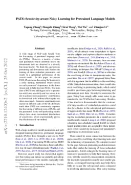 PATS: Sensitivity-aware Noisy Learning for Pretrained Language Models