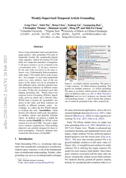 Weakly-Supervised Temporal Article Grounding