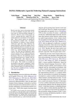 DANLI: Deliberative Agent for Following Natural Language Instructions