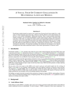 A Visual Tour Of Current Challenges In Multimodal Language Models