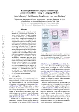 Learning to Perform Complex Tasks through Compositional Fine-Tuning of
  Language Models