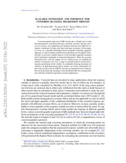 Scalable estimation and inference for censored quantile regression
  process