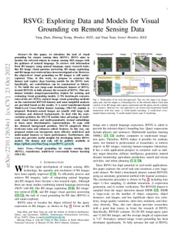 RSVG: Exploring Data and Models for Visual Grounding on Remote Sensing
  Data