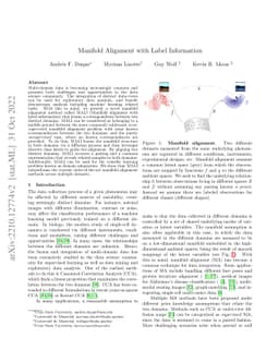 Manifold Alignment with Label Information