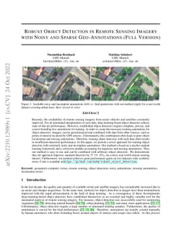 Robust Object Detection in Remote Sensing Imagery with Noisy and Sparse
  Geo-Annotations (Full Version)
