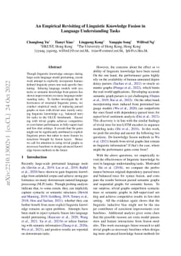 An Empirical Revisiting of Linguistic Knowledge Fusion in Language
  Understanding Tasks