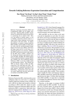 Towards Unifying Reference Expression Generation and Comprehension