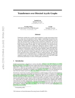 Transformers over Directed Acyclic Graphs