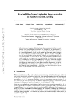 Reachability-Aware Laplacian Representation in Reinforcement Learning