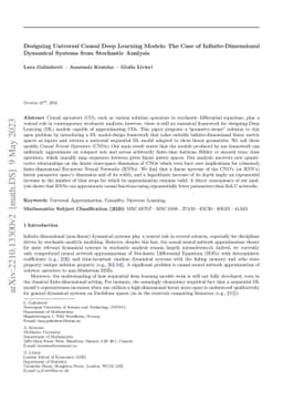 Designing Universal Causal Deep Learning Models: The Case of Infinite-Dimensional Dynamical Systems from Stochastic Analysis