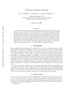 Precision Machine Learning