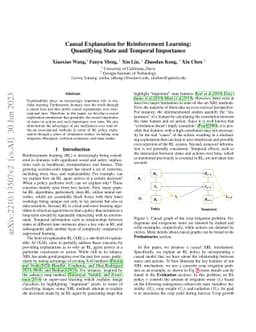 Causal Explanation for Reinforcement Learning: Quantifying State and
  Temporal Importance