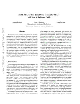 NeRF-SLAM: Real-Time Dense Monocular SLAM with Neural Radiance Fields