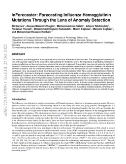InForecaster: Forecasting Influenza Hemagglutinin Mutations Through the
  Lens of Anomaly Detection