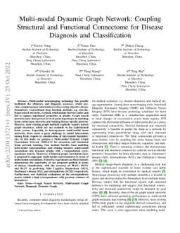 Multi-modal Dynamic Graph Network: Coupling Structural and Functional
  Connectome for Disease Diagnosis and Classification
