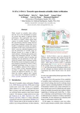 SciFact-Open: Towards open-domain scientific claim verification