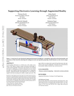 Supporting Electronics Learning through Augmented Reality