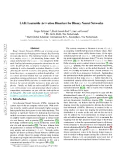 LAB: Learnable Activation Binarizer for Binary Neural Networks