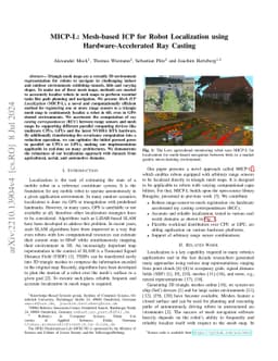 MICP-L: Mesh-based ICP for Robot Localization using Hardware-Accelerated
  Ray Casting