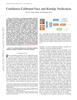 Confidence-Calibrated Face and Kinship Verification