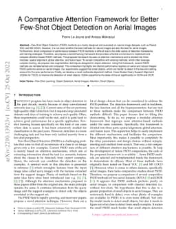 A Comparative Attention Framework for Better Few-Shot Object Detection
  on Aerial Images