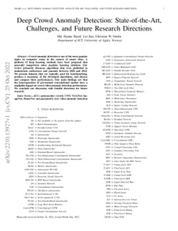 Deep Crowd Anomaly Detection: State-of-the-Art, Challenges, and Future
  Research Directions