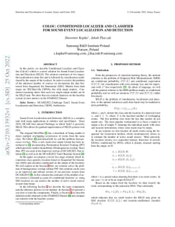 CoLoC: Conditioned Localizer and Classifier for Sound Event Localization
  and Detection