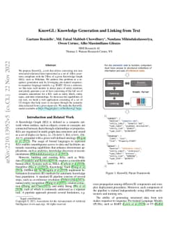 KnowGL: Knowledge Generation and Linking from Text