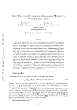 Faster Projection-Free Augmented Lagrangian Methods via Weak Proximal
  Oracle
