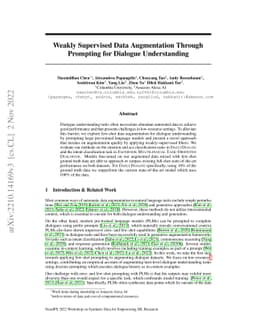 Weakly Supervised Data Augmentation Through Prompting for Dialogue
  Understanding