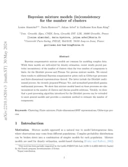 Bayesian mixture models (in)consistency for the number of clusters