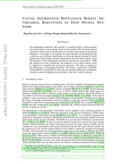Causal Information Bottleneck Boosts Adversarial Robustness of Deep
  Neural Network