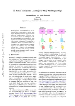 On Robust Incremental Learning over Many Multilingual Steps