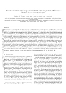 Reconstruction from edge image combined with color and gradient
  difference for industrial surface anomaly detection