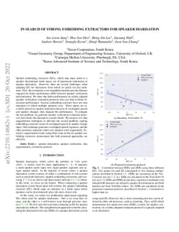 In search of strong embedding extractors for speaker diarisation