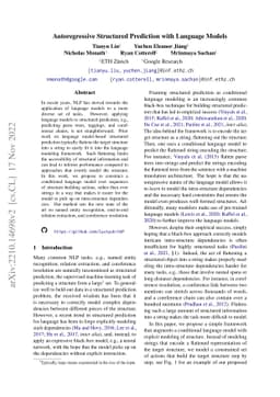 Autoregressive Structured Prediction with Language Models