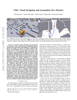 ViNL: Visual Navigation and Locomotion Over Obstacles