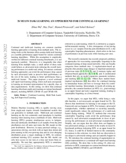 Is Multi-Task Learning an Upper Bound for Continual Learning?