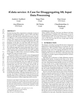 tf.data service: A Case for Disaggregating ML Input Data Processing
