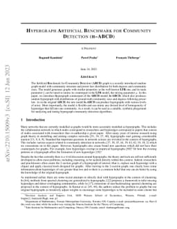 Hypergraph Artificial Benchmark for Community Detection (h-ABCD)
