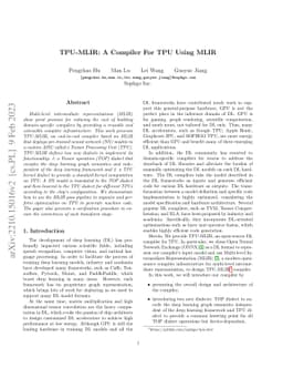 TPU-MLIR: A Compiler For TPU Using MLIR
