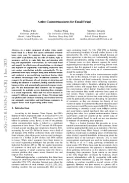 Active Countermeasures for Email Fraud