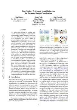 Text2Model: Text-based Model Induction for Zero-shot Image
  Classification