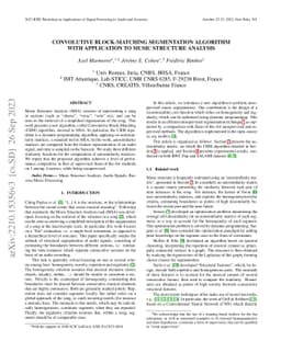 Convolutive Block-Matching Segmentation Algorithm with Application to
  Music Structure Analysis